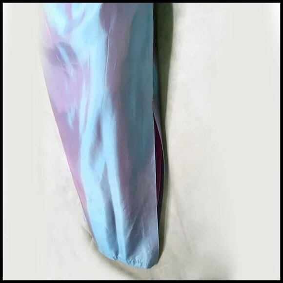 Vintage Gunne Sax Strapless Formal Gown Aqua to Lavender with Rhinestones VFG - Picture 6 of 10